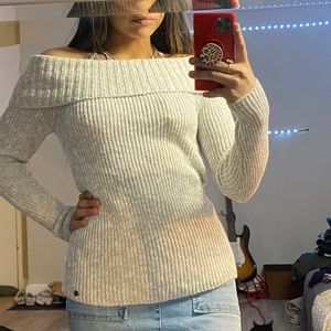 Off the shoulder sweater